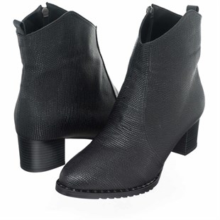 Costo shoesBot ve Çizme ModellerimizK976 siyah Baskılı Özel Seri Büyük Numara Kadın BOT