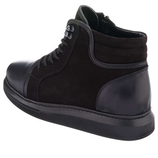 Costo shoesBot ve Çizmeler45 - 46 - 47 - 48 -49 - 50  ALA808 Siyah Çift Katlı Termo Taban Büyük Numara Dana Derisi Rahat Geniş Kalıp Üst Kalite Erkek Bot