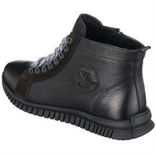 Costo shoesBot ve Çizmeler45 - 46 - 47 - 48 -49 - 50 BRK2103 Siyah Büyük Numara Dana Derisi Rahat Geniş Kalıp Erkek Bot