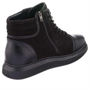 Costo shoesBot ve Çizmeler45 - 46 - 47 - 48 -49 - 50  ALA808 Siyah Çift Katlı Termo Taban Büyük Numara Dana Derisi Rahat Geniş Kalıp Üst Kalite Erkek Bot