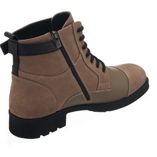 Costo shoesBot ve Çizmeler45 - 46 - 47 - 48 -49 - 50   EF703-G Kum Büyük Numara Dana Derisi Rahat Geniş Kalıp Erkek Bot