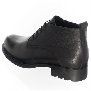 Costo shoesBot ve ÇizmelerF1881 Siyah Deri Üst Kaliite Büyük Küçük Numara Erkek Botlar Süspansiyonlu Taban