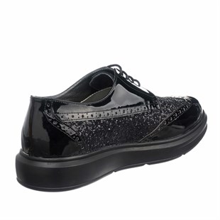 İri AdamBüyük Numara Kadın Ayakkabı33611 siyah Özel Seri Büyük Numara Kadın Ayakkabı