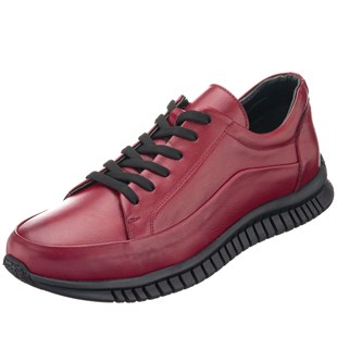 Costo shoesDeri Spor Ayakkabılar45 - 46 - 47 - 48 -49 - 50 G1053461 Bordo Kauçuk Taban Büyük Numara Dana Derisi Rahat Geniş Kalıp Erkek Vip Spor Ayakkabı