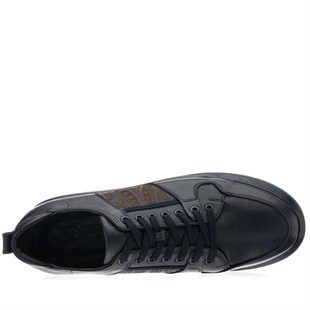 Costo shoesDeri Spor Ayakkabılar45 - 46 - 47 - 48 -49 - 50 KZ4113-1 Lacivert Büyük Numara Dana Derisi Rahat Geniş Kalıp Erkek Spor Ayakkabı