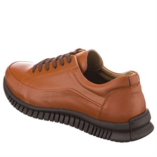 Costo shoesDeri Spor Ayakkabılar45 - 46 - 47 - 48 -49 - 50 G1053461 Taba Kauçuk Taban Büyük Numara Dana Derisi Rahat Geniş Kalıp Erkek Vip Spor Ayakkabı
