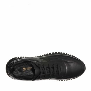 Costo shoesDeri Spor AyakkabılarUS440 Siyah Deri Büyük Numara Erkek Spor ayakkabı