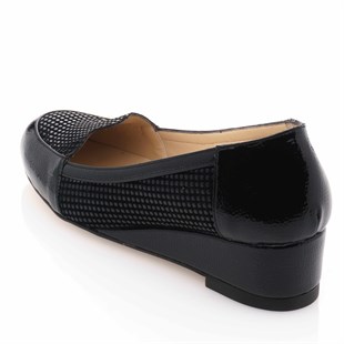 iriadamGündelik ve Rahat Modeller17309 Siyah Baskı Büyük Numara Gündelik Kadın Ayakkabısı