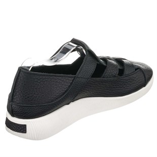 Costo shoesGündelik ve Rahat Modeller41-42-43-44 Numaralarda N2021 Siyah Cırtlı Kemerli Ayarlanabilir Bilek Ortopedik Rahat Taban Büyük Numara Kadın Ayakkabı