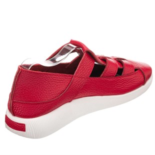Costo shoesGündelik ve Rahat Modeller41-42-43-44 Numaralarda N2021 Kırmızı Cırtlı Kemerli Ayarlanabilir Bilek Ortopedik Rahat Taban Büyük Numara Kadın Ayakkabı