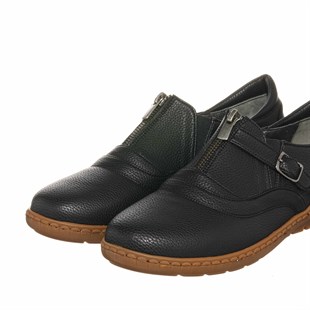 Costo shoesGündelik ve Rahat ModellerDRL1017 Siyah Büyük Numara Gündelik Rahat Geniş Kalıp Babet Ayakkabı