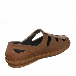 Costo shoesGündelik ve Rahat ModellerDRL7016 Kahve Büyük numara Kadın Ayakkabı Babet Rahat Geniş Kalıp Yeni Sezon