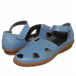 Costo shoesGündelik ve Rahat ModellerDRL7088 Buz Mavisi Büyük Numara Gündelik Rahat Geniş Kalıp Büyük Numara Ayakkabı Babet