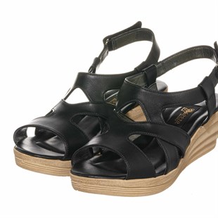 Costo shoesGündelik ve Rahat ModellerGK212 Siyah yazlık Büyük numara Kadın Ayakkabısı Rahat Geniş Kalıp 