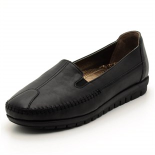 Gündelik ve Rahat ModellerT1714 Siyah Büyük Numara Bayan Ayakkabı