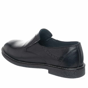 Costo shoesGünlük AyakkabılarCS941 Siyah Deri Büyük Numara VİP Ayakkabı Kauçuk Taban Rahat Geniş Kalıp