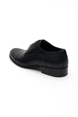 CRS CarissaKlasik Modeller1132 Siyah Deri Küçük Numara Erkek Ayakkabı
