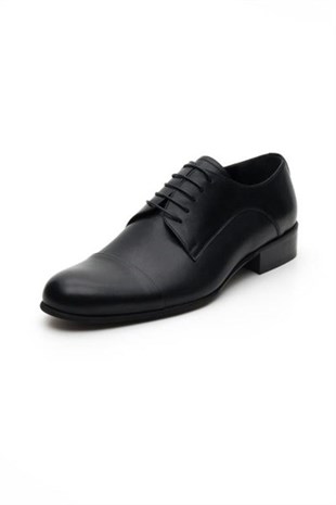 CRS CarissaKlasik Modeller1132 Siyah Deri Küçük Numara Erkek Ayakkabı