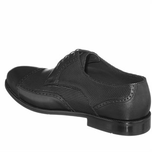 Costo shoesKlasik ModellerCS6552 Siyah Deri VİP Büyük Numara Ayakkabı Rahat Geniş Kalıp