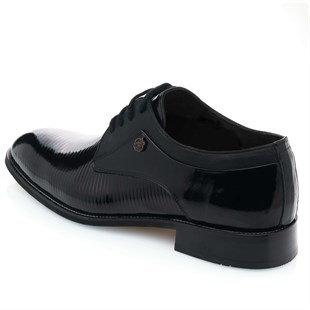 iriadamKlasik ModellerTY4345-1 Siyah Rugan Büyük Numara Erkek Ayakkabı