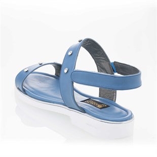 Costo shoesTerlik Sandalet ve Babet Modellerimiz190403 Mavi Büyük Numara KadınTerlik 