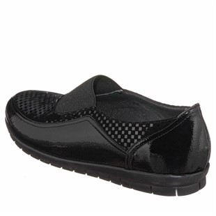 Costo shoesTerlik Sandalet ve Babet ModellerimizDRL7019 Siyah 4 Mevsim Gündelik Rahat Geniş Kalıp Büyük Numara Kadın Ayakkabısı