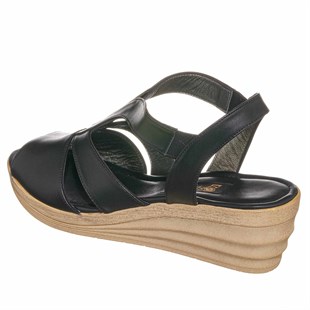 Costo shoesTerlik Sandalet ve Babet ModellerimizGK222 siyah Büyük Numara Rahat Geniş Kalıp Yazlık Büyük Numara Kadın Ayakkabısı