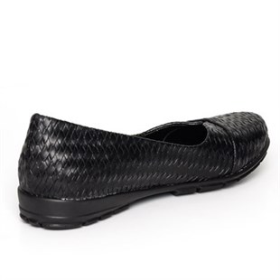 MarkasızTerlik Sandalet ve Babet ModellerimizKT241 Siyah Büyük Numara Bayan Ayakkabı