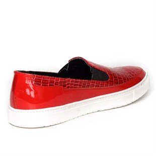 Costo shoesTerlik Sandalet ve Babet ModellerimizKT235 Kırmızı Rugan Büyük Numara Bayan Ayakkabı