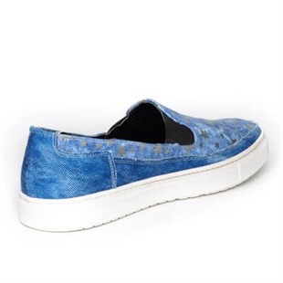 Terlik Sandalet ve Babet ModellerimizKT292 Mavi Büyük Numara Bayan Ayakkabı