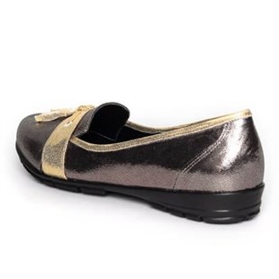 Terlik Sandalet ve Babet ModellerimizKT347 Antrasit Büyük Numara Bayan Ayakkabı