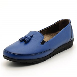 Terlik Sandalet ve Babet ModellerimizT1710 Mavi Büyük Numara Bayan Ayakkabı