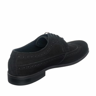 Costo shoesV.İ.P Erkek AyakkabılarUS190505 Siyah Süet Üst Kalite El İşçiliği Erkek Ayakkabısı
