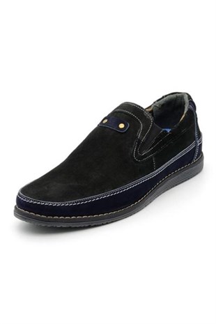 iriadamYazlık Modellerimiz3363 Siyah Lacivert Küçük Numara Erkek Ayakkabısı