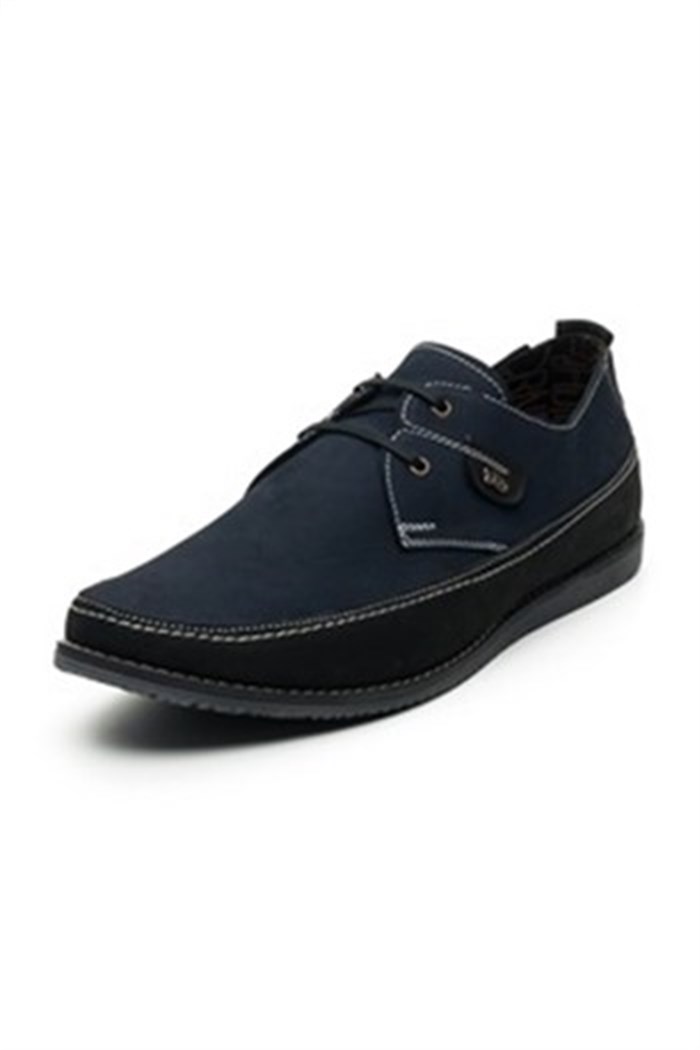 iriadamYazlık Modellerimiz3361 Siyah Lacivert Desenli Küçük Numara Erkek Ayakkabısı